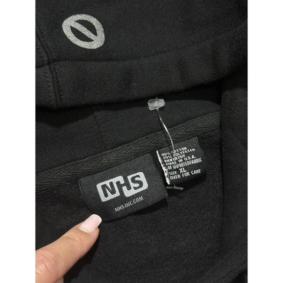 Y2K NHS Skateboarding Is Not A Crime Black Hoodie Size XL - Picture 6 of 7